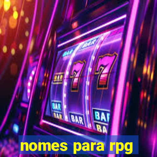 nomes para rpg